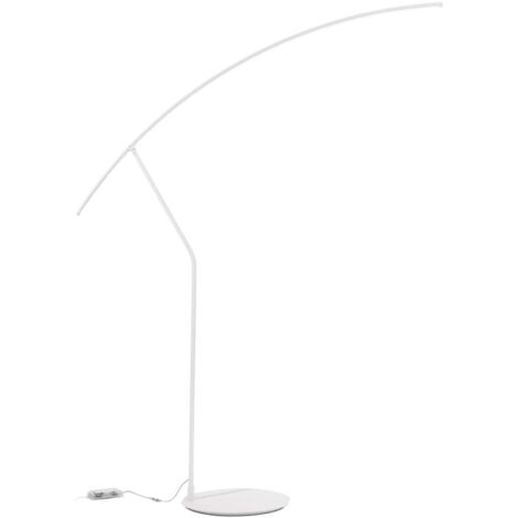 Lampe de sol LED dimmable H202cm en métal Folaga - Blanc