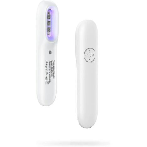 Lampe de stérilisation LED Mini 311 nm, lampe de photothérapie portable à bande étroite UV avec minuterie et lunettes de sécurité.