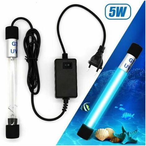Lampe de stérilisation pour aquarium sous-marin purificateur d'eau filtre UV étanche - Type de prise 5W EUsalon Chambre