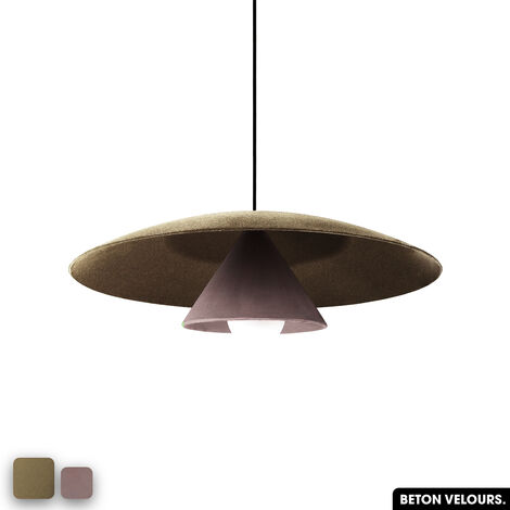 Lampe de suspension en béton velours - OLEMI VELVET CONCRETE  PEYOTE - LILAS