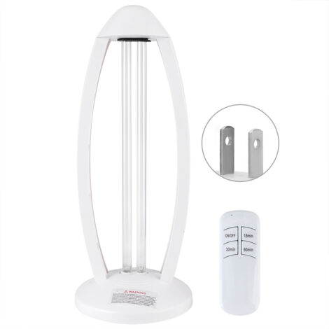Lampe de Table à Double Tube UV avec Télécommande et Minuterie pour Maison et Hôpital, Prise US 110V