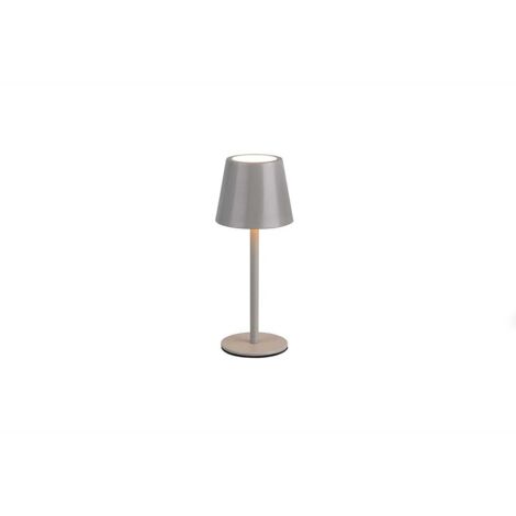 Lampe de table à intensité variable, lampe de chevet tactile LED d'extérieur en métal H 21 cm