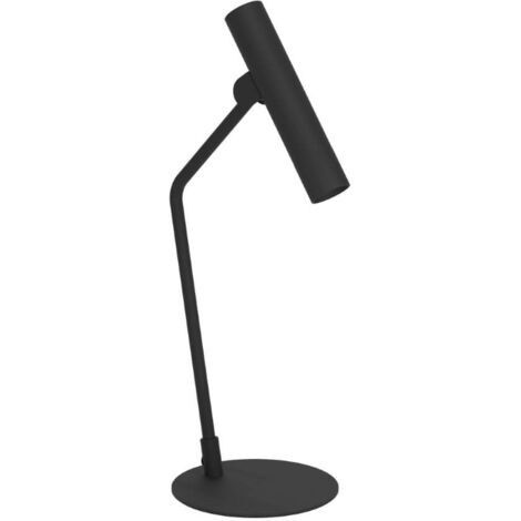 Lampe de table à LED Almudaina Steel noir 1x5w 3000K H: 49,5 cm avec interrupteur de câble