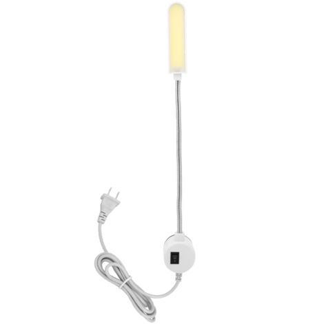 Lampe de table à LED flexible avec base magnétique pour machine à coudre, bureau et tatouage, 90-265V, prise US