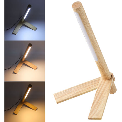Lampe de table à LED, veilleuse de chevet USB, lampes de bureau de lecture à intensité variable durables pour les luminaires de salle d'étude
