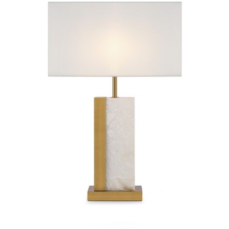 Lampe de table abat-jour blanc Maytoni Bianco E27 67,5cm