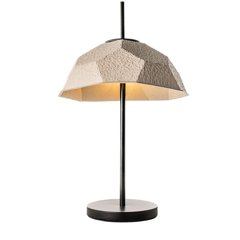Webmarketpoint - Lampe de table abat-jour en carton recyclé taupe D37xD37x60h cm