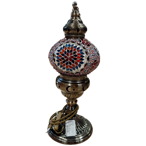 Lampe de table - abat-jour unique et multicolore