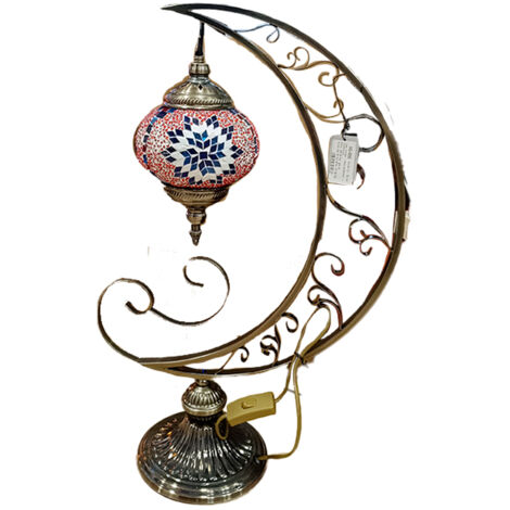 Lampe de table - abat-jour unique et multicolore