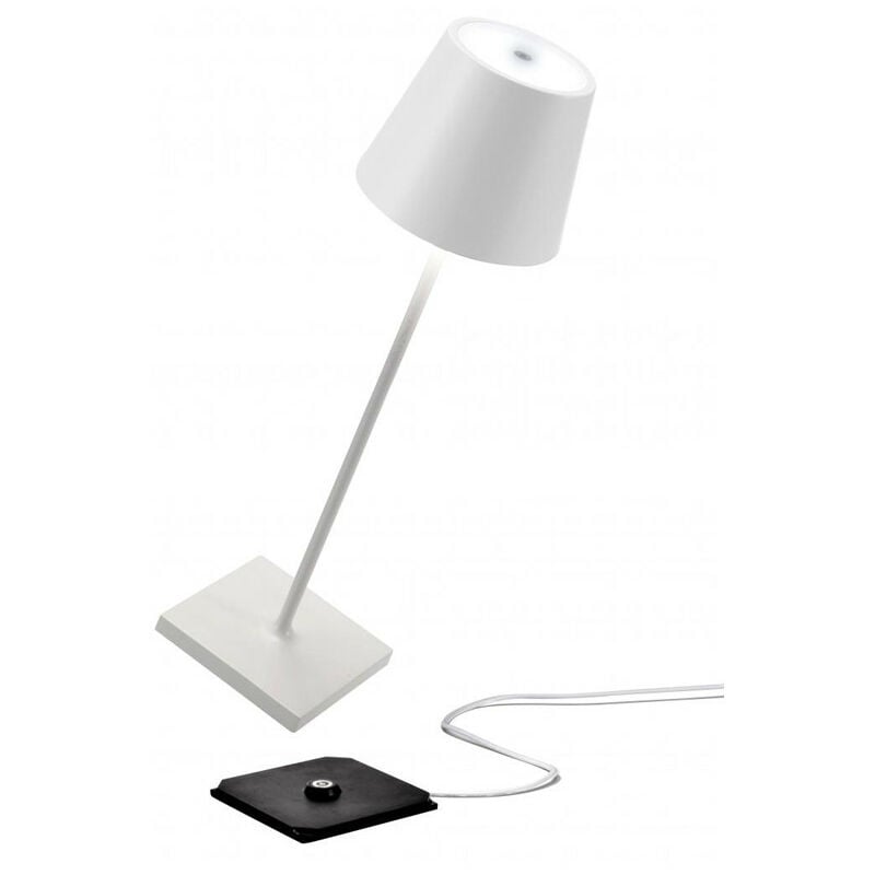 Lampe de table Ailati Poldina Pro 2,2W 3000K couleur blanche LD0340B3