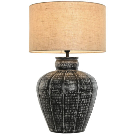 Lampe De Table Aluminium 42X42X69 Patinado Noir