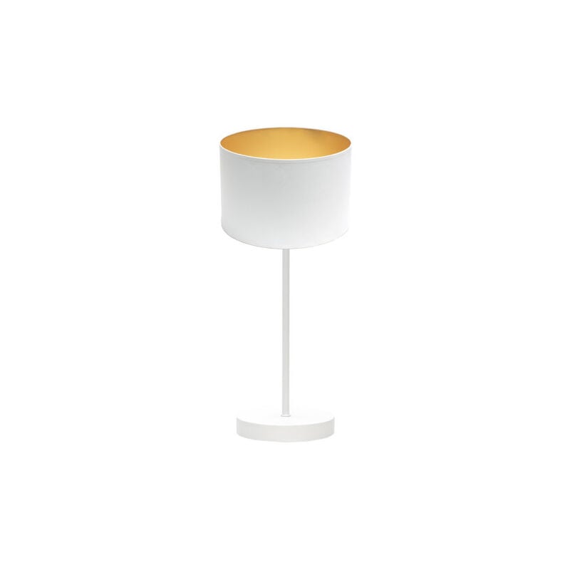 Fabrilamp - Lampe à poser Anuska 1xe14 blanc/blanc-or 46x16x16x16 cm