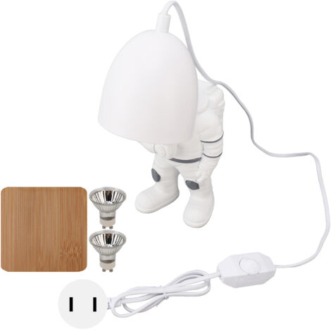 Lampe de Table Astronaute avec Diffuseur d'Huiles Essentielles, Brumeur et Chauffage pour Bougies, Lumière Dimmable, 110-220V, Décoration Moderne pour Chambre