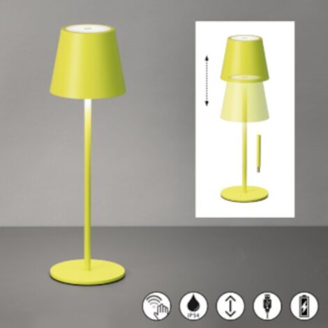 Lampe de table autonome rechargeable vert anis - fischer  honsel - viletto 88939900