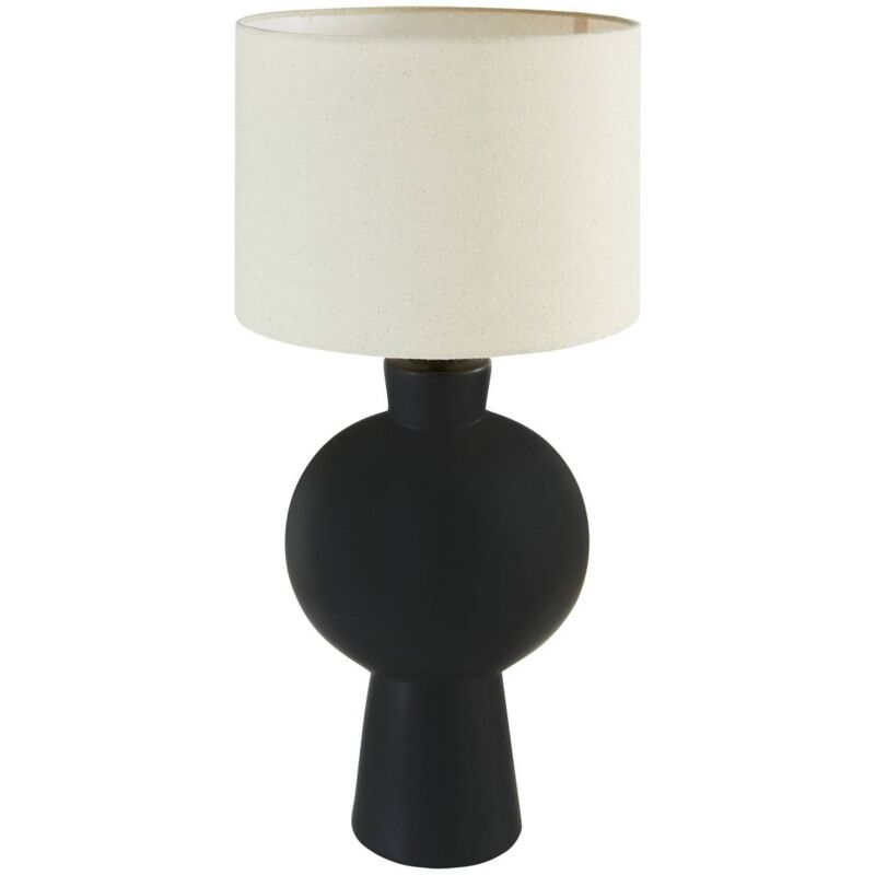 Lampe à poser Yulia 59 cm céramique noir Atmosphera