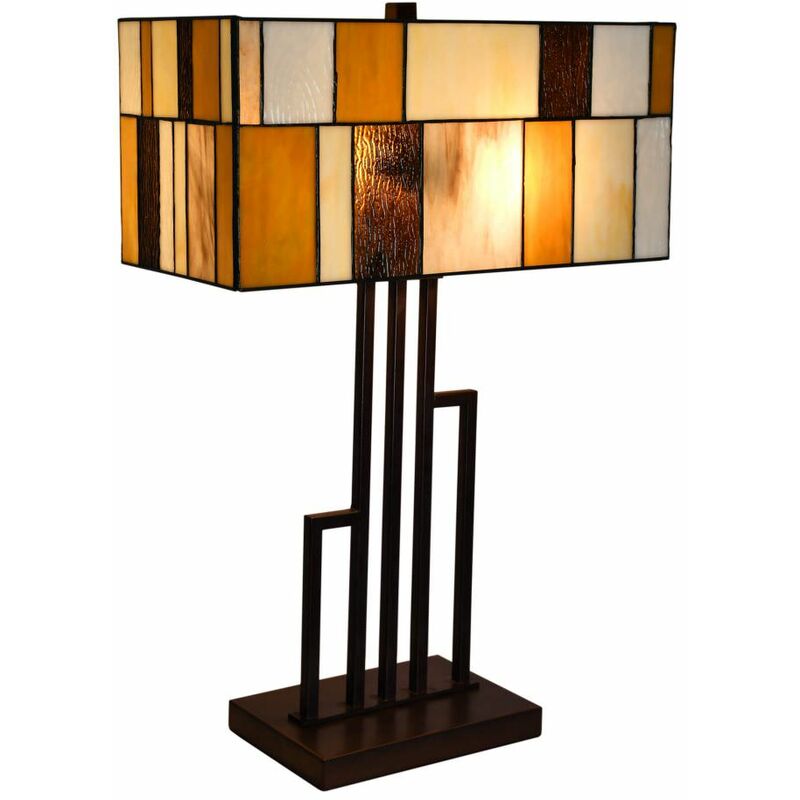 Artedalmondo - Lampe de table square landscape cm 62x40x21,5cm GS16654