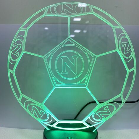 Veilleuse 3D soccer, Llamaabie Football avec lampe 3D Illusion pour  garçons, 7 couleurs différentes