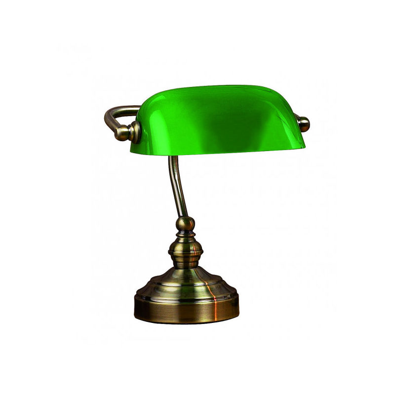Lampe de table BANKERS Oxydée 1 ampoule - Marron