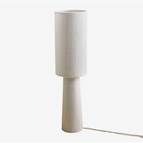 Lampe de table Bercy en tissu et fer SKLUM ↑60 cm