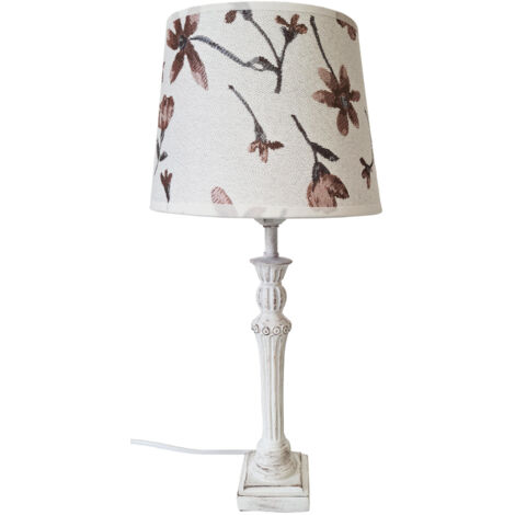 Lampe de table blanche 43 cm