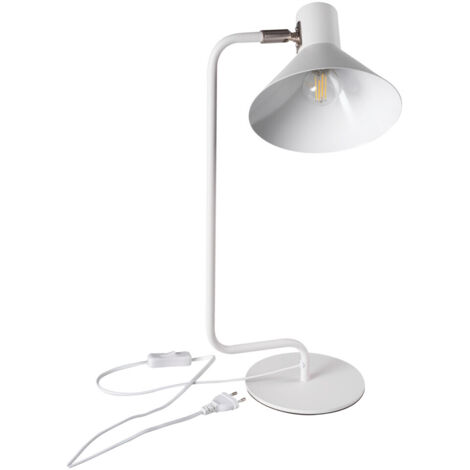 Lampe de table blanche allongée NEDIA E14 10W Kanlux