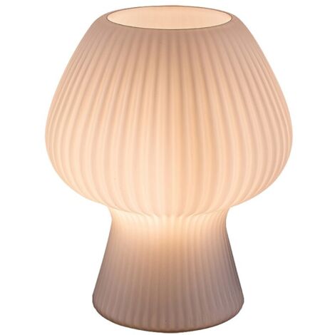 Lampe de table blanche verre E14 Vinelle Rabalux 74023