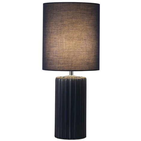 Lampe de table bleue Groove céramique - EU22353AZ
