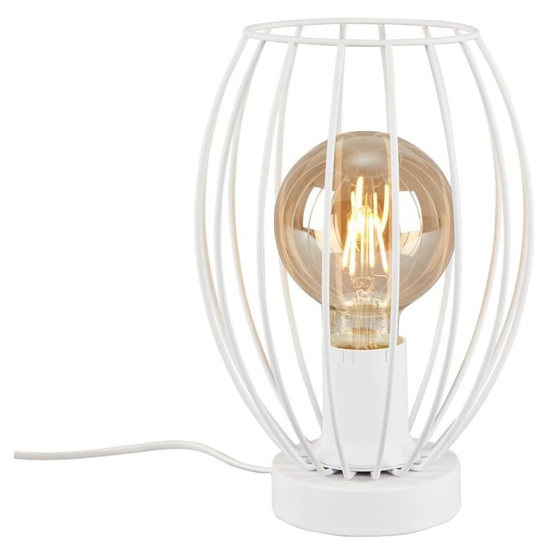 Briloner - Lampe de table leuchten kago, 60 w, IP20, blanc, métal, excl. 1x E27, ø 17,5 cm