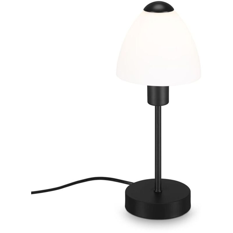 Briloner - Lampe de table leuchten manino, 40 w, IP20, noir, métal-verre, excl. 1x E14, ø 10 cm