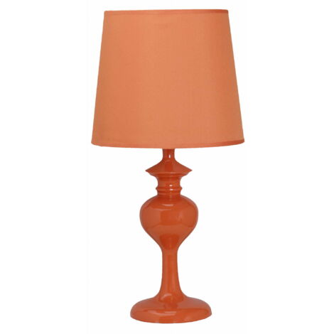 Lampe de table Candellux Berkane orange métal E14 41cm