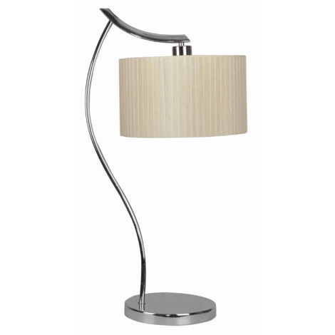 Lampe de table Candellux Draga 41-04239 chrome écru