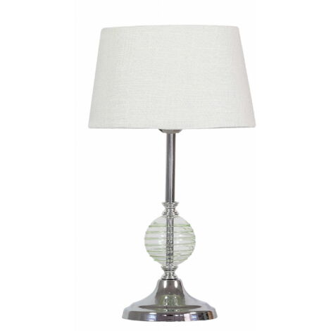 Lampe de table Candellux FERO chromé abat-jour blanc