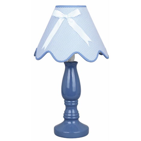 Lampe de table Candellux Lola céramique bleu E14 41cm