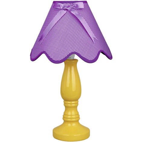 Lampe de table Candellux LOLA jaune/violet E27 41cm