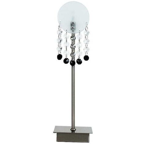 Lampe de table Candellux Luxor 41-02795 chromée cristal