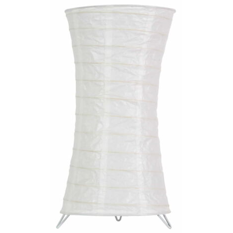 Lampe de table Candellux TAI blanche métal/papier E27