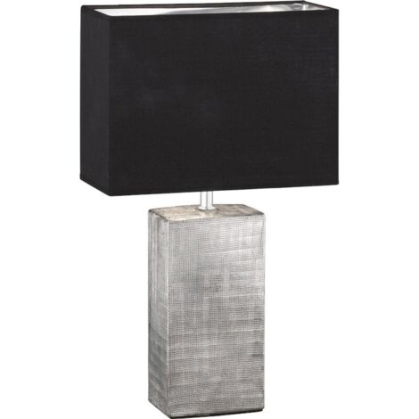Lampe de table candes grand modele grise et noire - fischer honsel