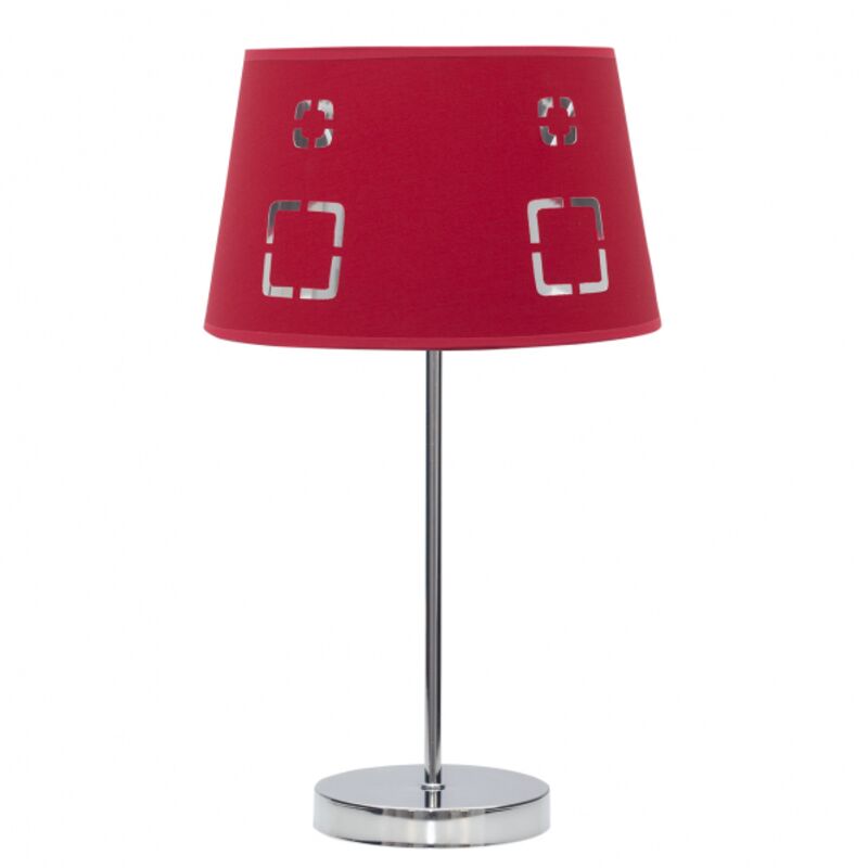 Lampe à poser Celaya 1xe14 Rouge de Fabrilamp Lampe à poser Celaya 1xe14 Rouge de Fabrilamp