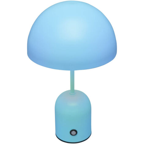 Lampe de table champignon bleue LED 2W variable Italux