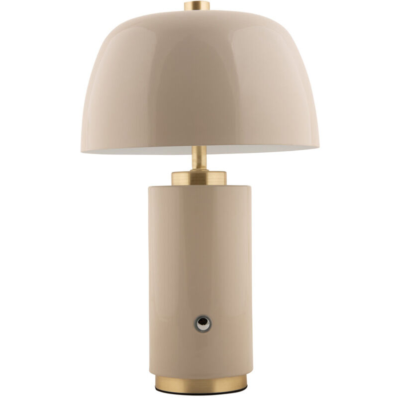 Lampe de table champignon freya, sans fil, ø 18 cm