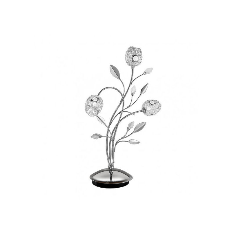 Lampe de table chromée en cristal Nebula 3 Ampoules - Chrome