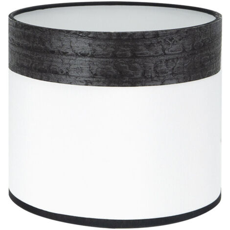 Lampe de Table Cloe Blanc/Bois Noir E14 (Ø17x17x14cm)