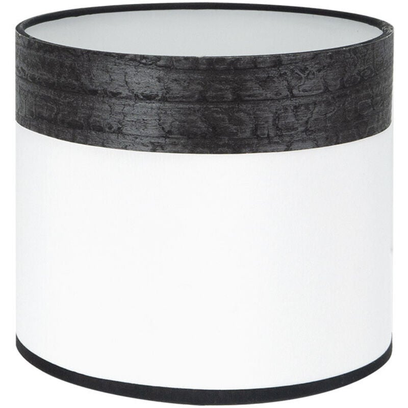 Cloe lampe de table noir/blanc bois E14 (Ø17 x 17 x 17 x 14 cm), multicolore, taille unique - Fabrilamp