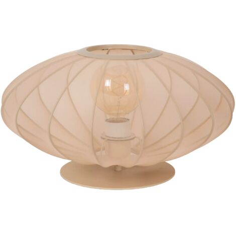 Lampe de table Corina laiton crème maille E27 Lucide