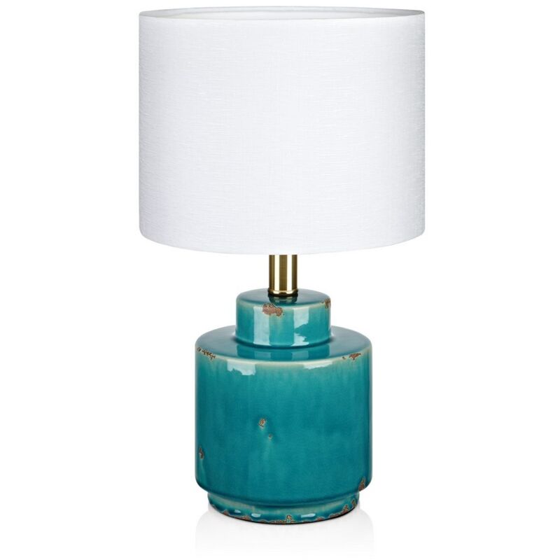 Markslojd - cous - Lampe de table d'intérieur 1 lumière bleue, E27
