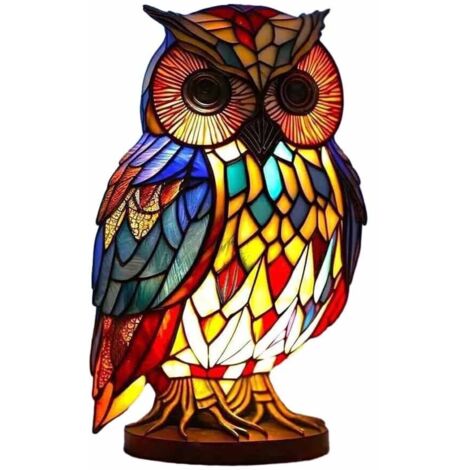 Lampe de Table de Chevet en Forme d'animaux, élégante et Pratique, en résine, Style Animal, Lampe de Bureau, veilleuse Animale, Lampe de Table Facile, Chouette Magique