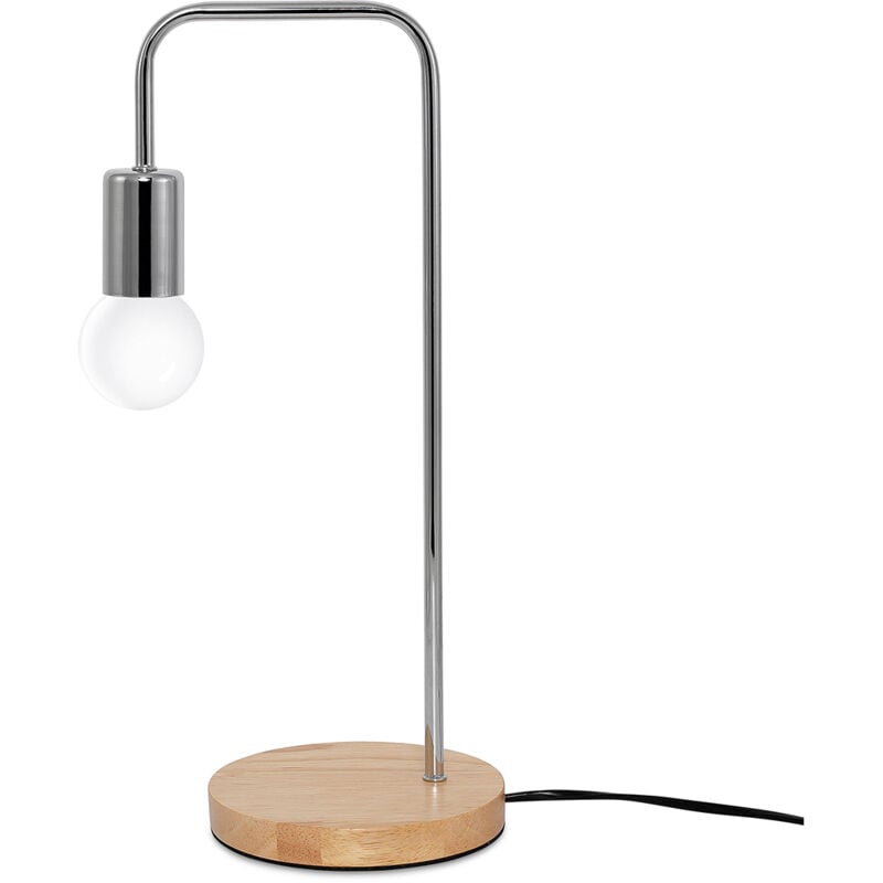 Privatefloor - Lampe de Table - Lampe de Bureau - Design Scandinave - Bruce Argenté