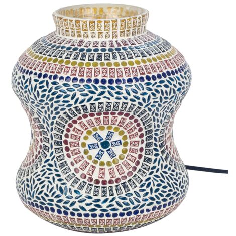 Lampe de table décorative en mosaïque de style ethnique