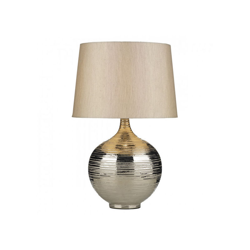 Lampe de table décorative Gustav argent 1 ampoule - Argenté