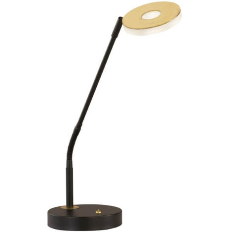 Lampe de table Dent noir avec de l'or - 50717